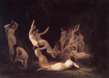 William-Adolphe Bouguereau : The Nymphaeum